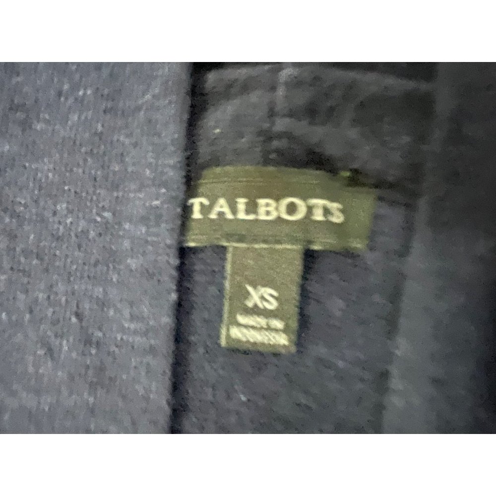 Talbots Cardigan Womens XS Used Open Front Dark Blue - Picture 7 of 10